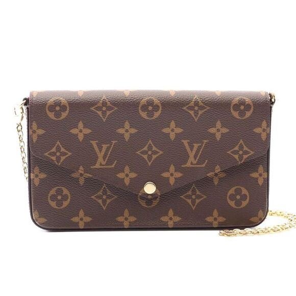 louis vuitton Handbags - Pre Loved louis vuitton Favorite Chain Wallet Women brown | brown Crossbody Bags
